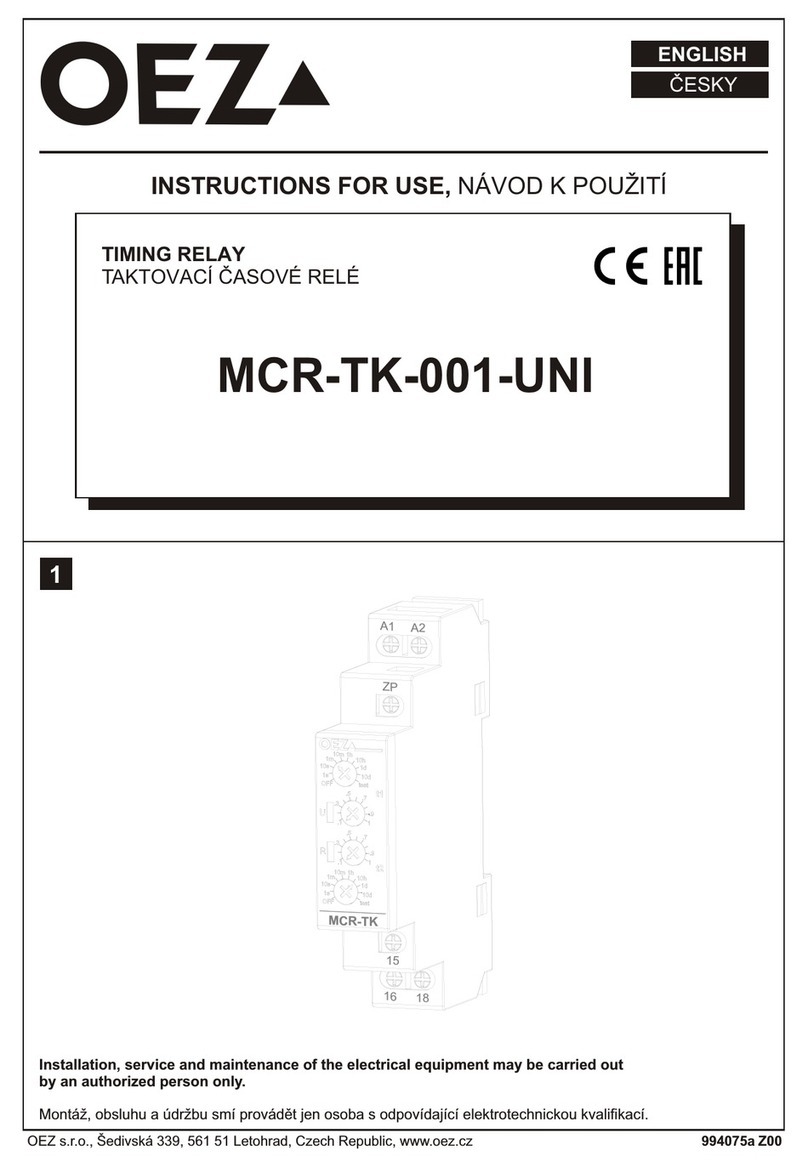 OEZ MCR-TK-001-UNI Instructions for use