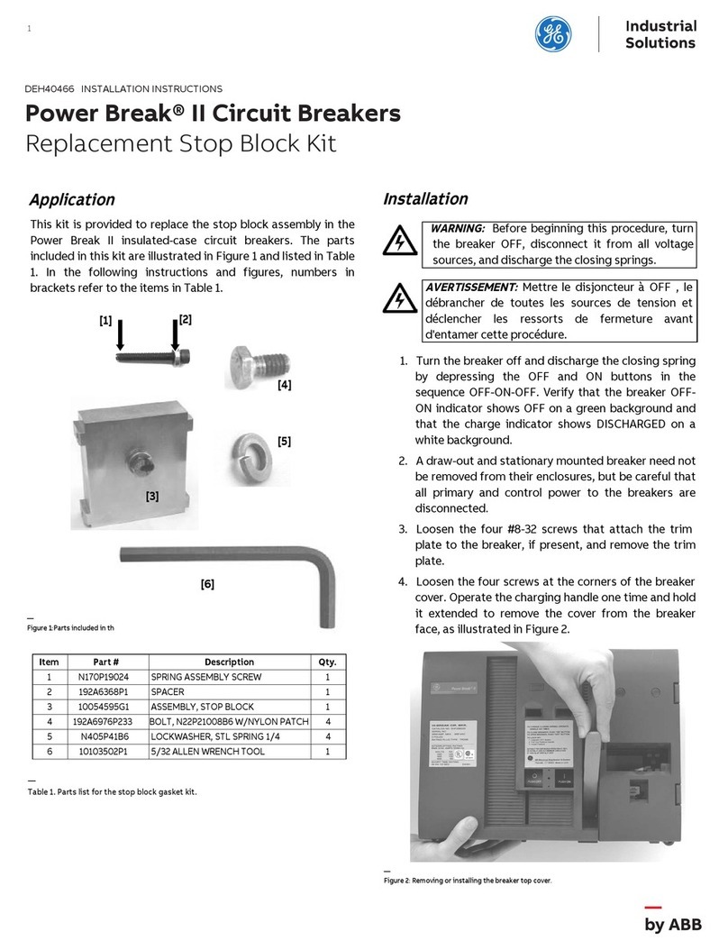 ABB GE Power Break II User manual ABB GE Power Break II User manual