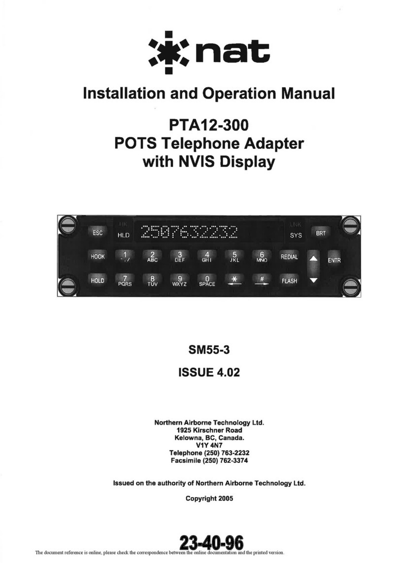 Nat PTA12-300 User manual