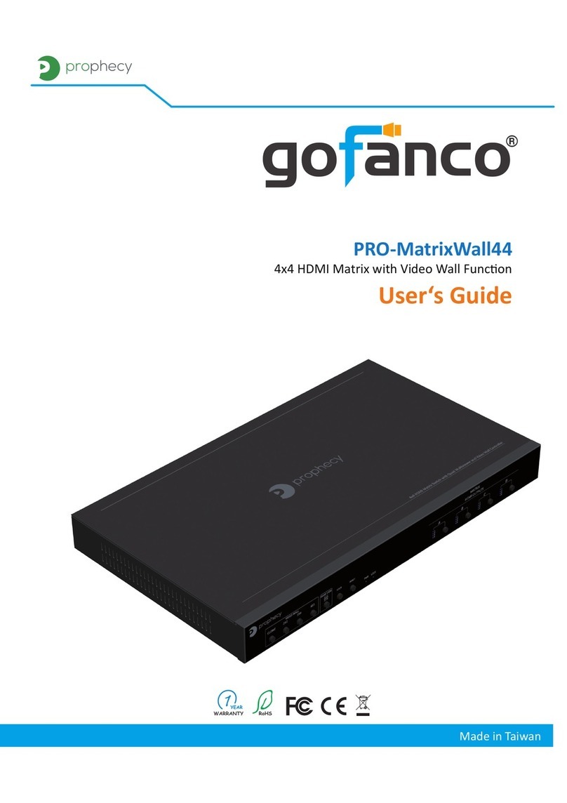 gofanco PRO-MatrixWall44 User manual