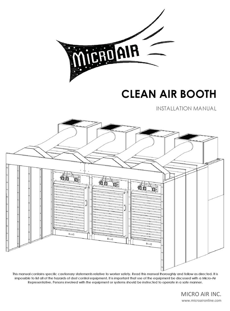 MICRO-AIR CLEAN AIR BOOTH installation manual