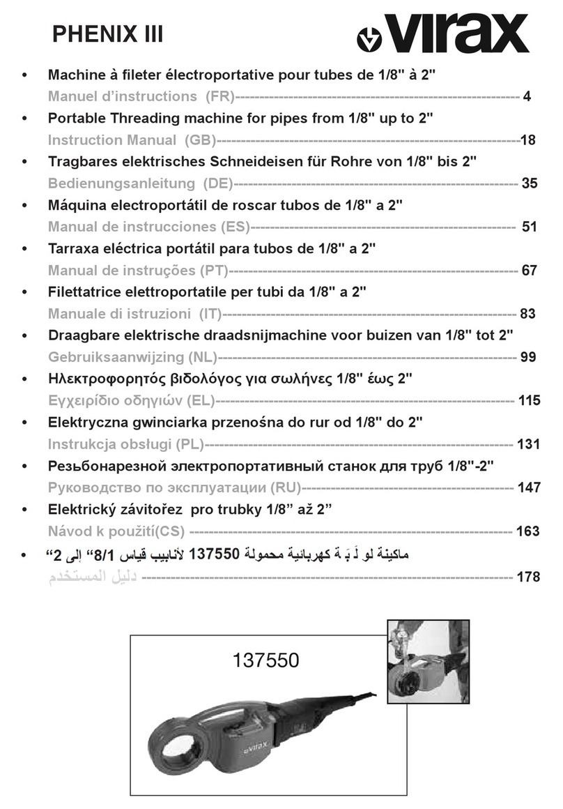 Virax PHENIX III instruction manual