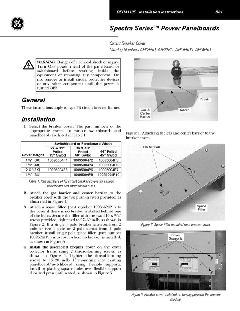 GE Spectra Series AFP2FBD installation instructions