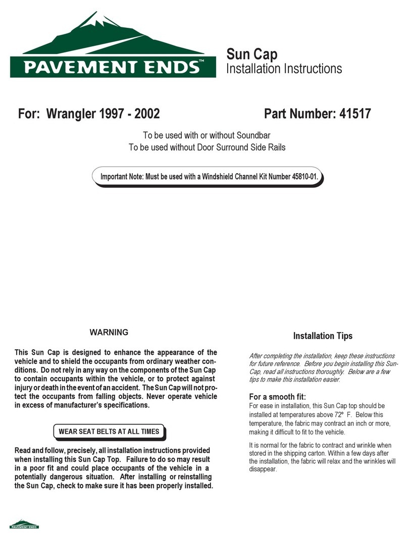 Pavement Ends 41517 installation instructions Pavement Ends 41517 installation instructions