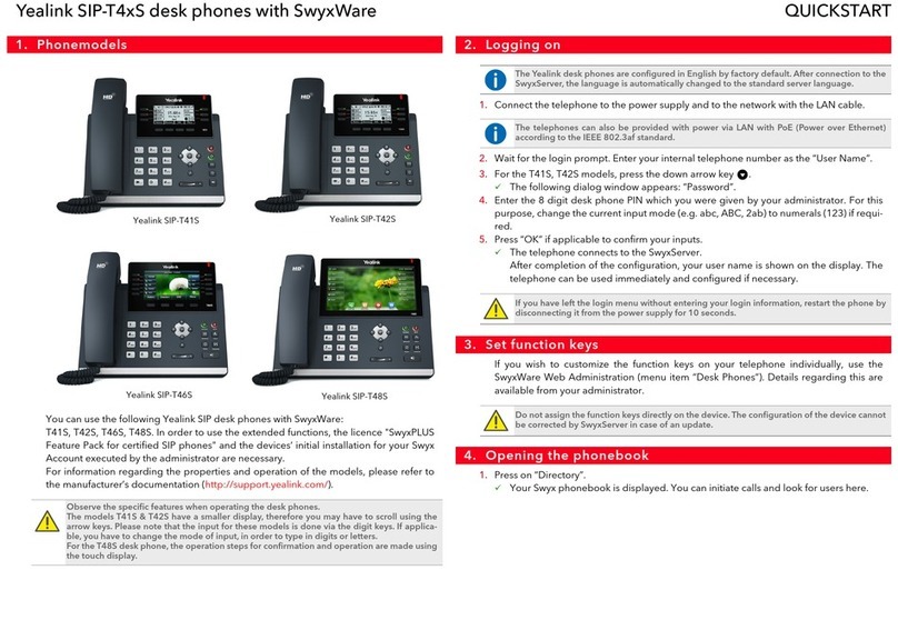Yealink SIP-T41S User manual