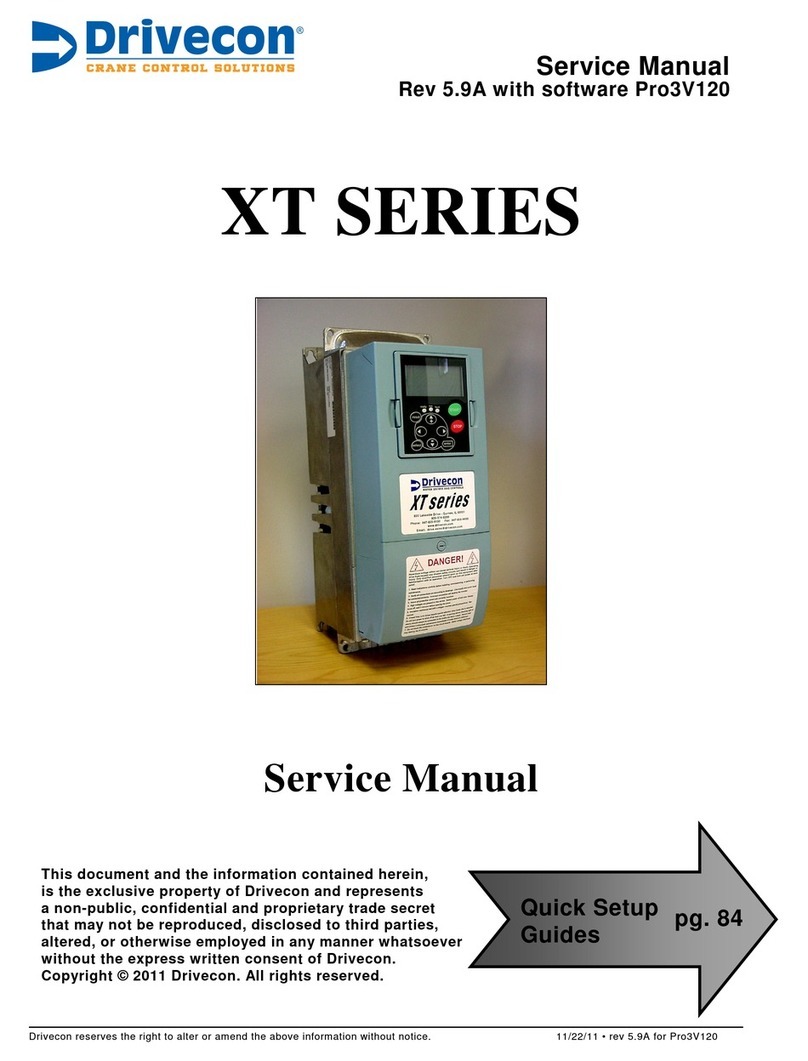 Drivecon XT Series Service manual