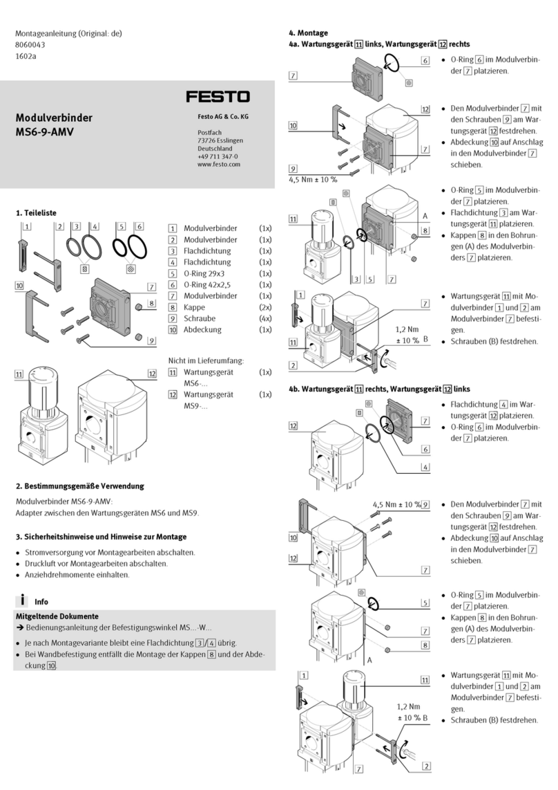 Festo MS6-9-AMV User manual Festo MS6-9-AMV User manual