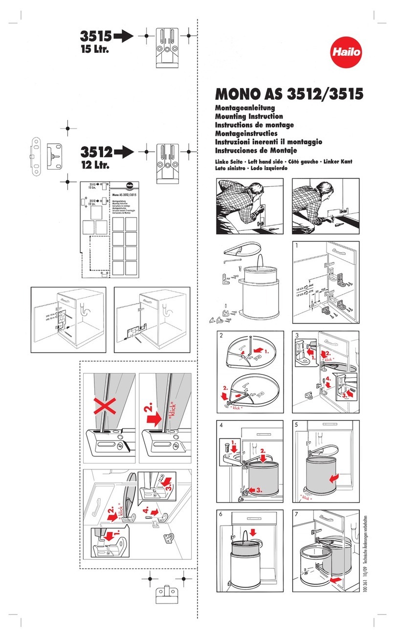 Hailo MONO AS 3512 Mounting instruction