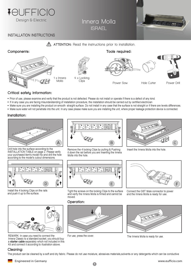 Eufficio Innera Molla installation instructions