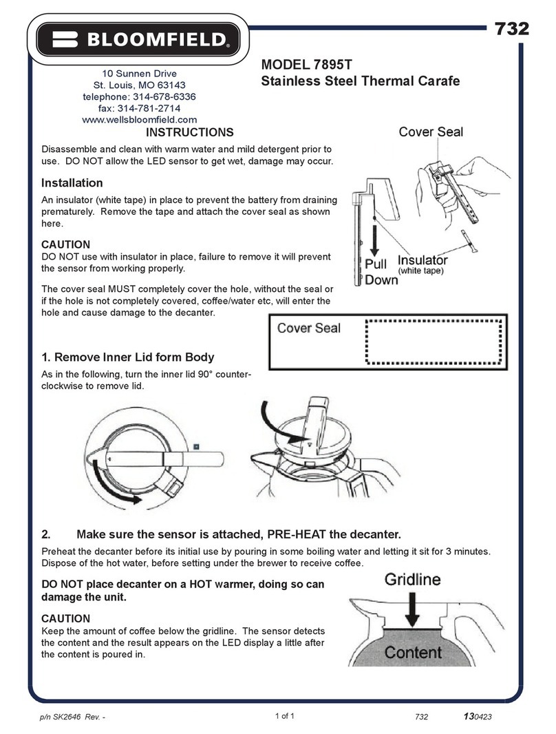 Bloomfield 7895T User manual