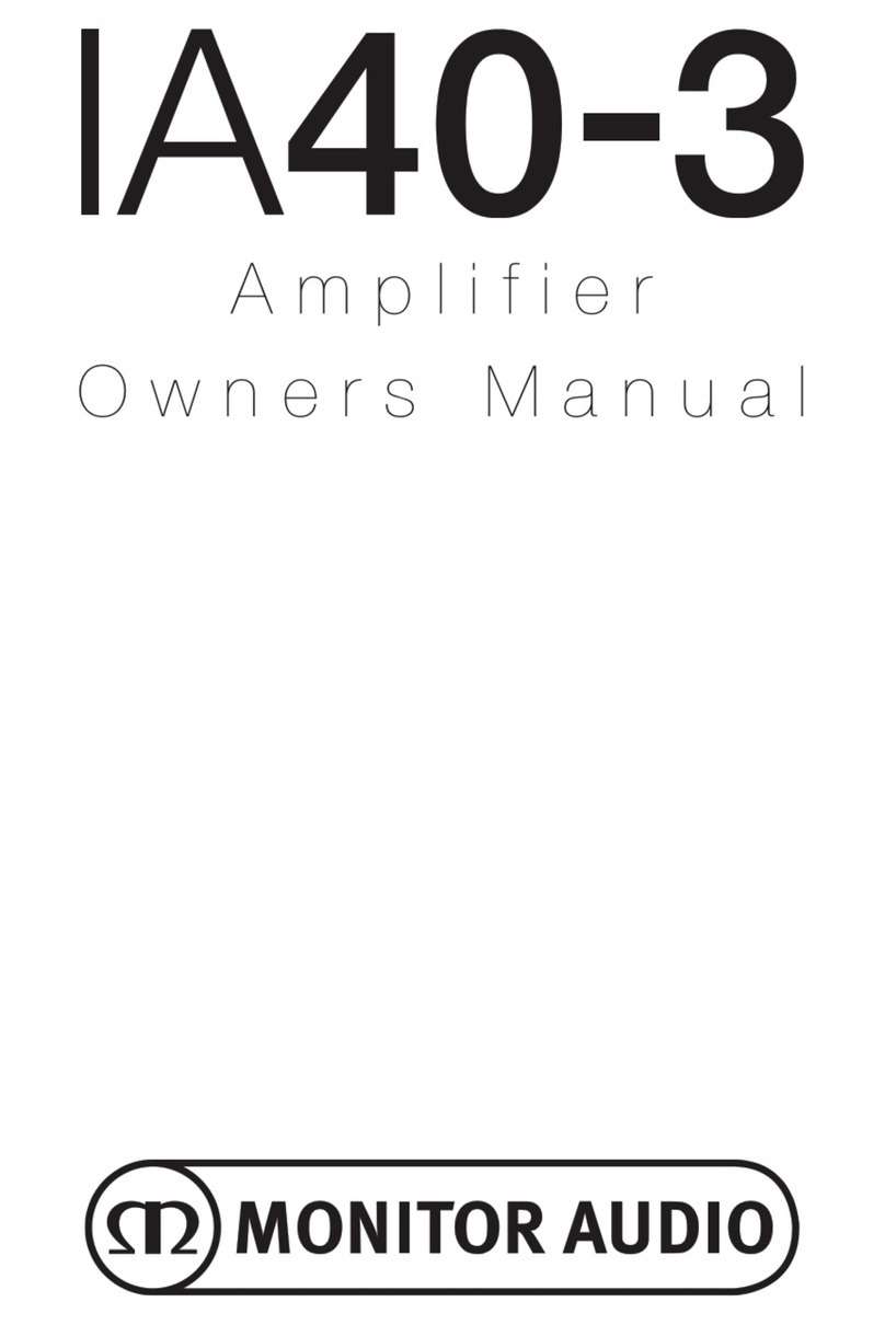 Monitor Audio IA40-3 User manual Monitor Audio IA40-3 User manual
