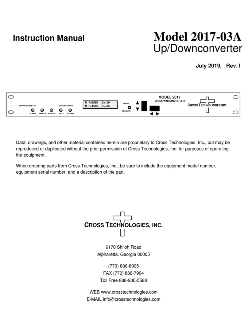Cross Technologies 2017-03A User manual Cross Technologies 2017-03A User manual