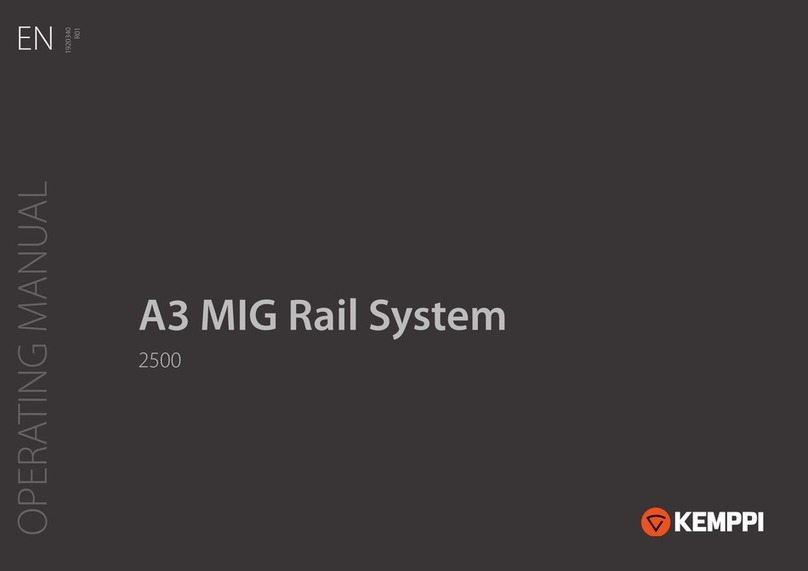 Kemppi A3 MIG Rail System 2500 User manual