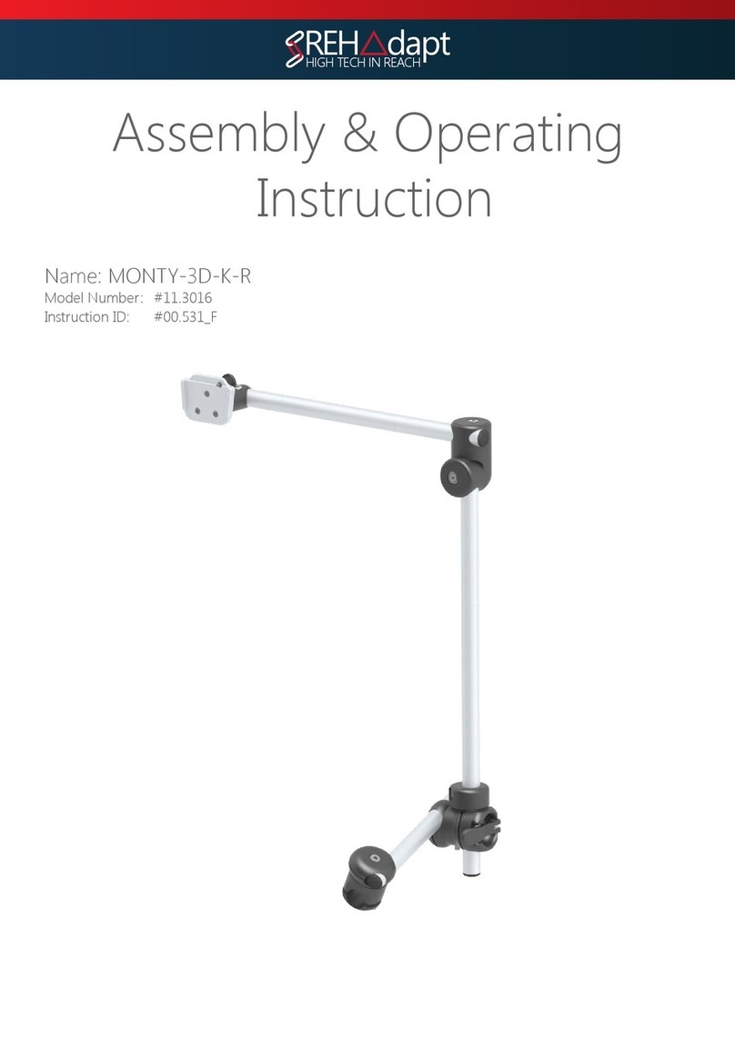 Rehadapt MONTY-3D-K-R Quick reference guide Rehadapt MONTY-3D-K-R Quick reference guide