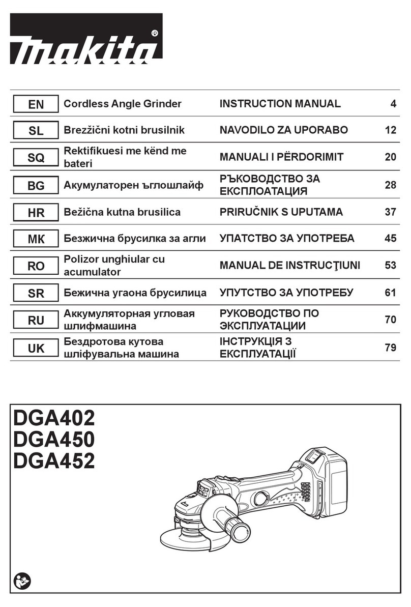 Makita DGA402 instruction manual