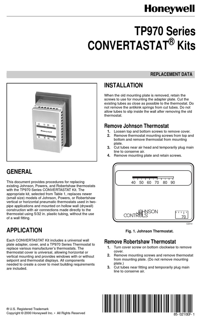 Honeywell TP970 Series Use and care manual