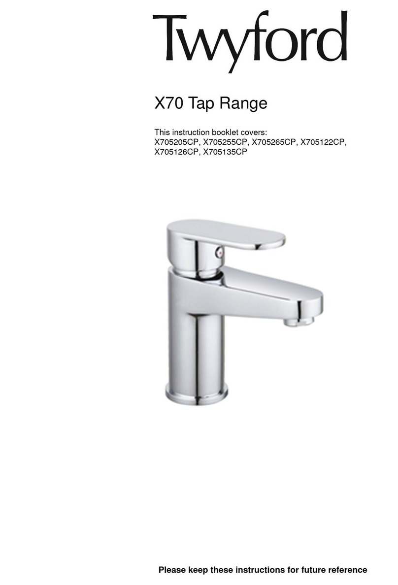 Twyford X70 Series Instruction booklet