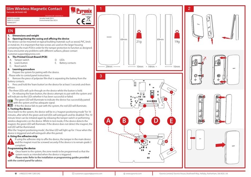 HIK VISION Pyronix MCNANO-WE installation guide