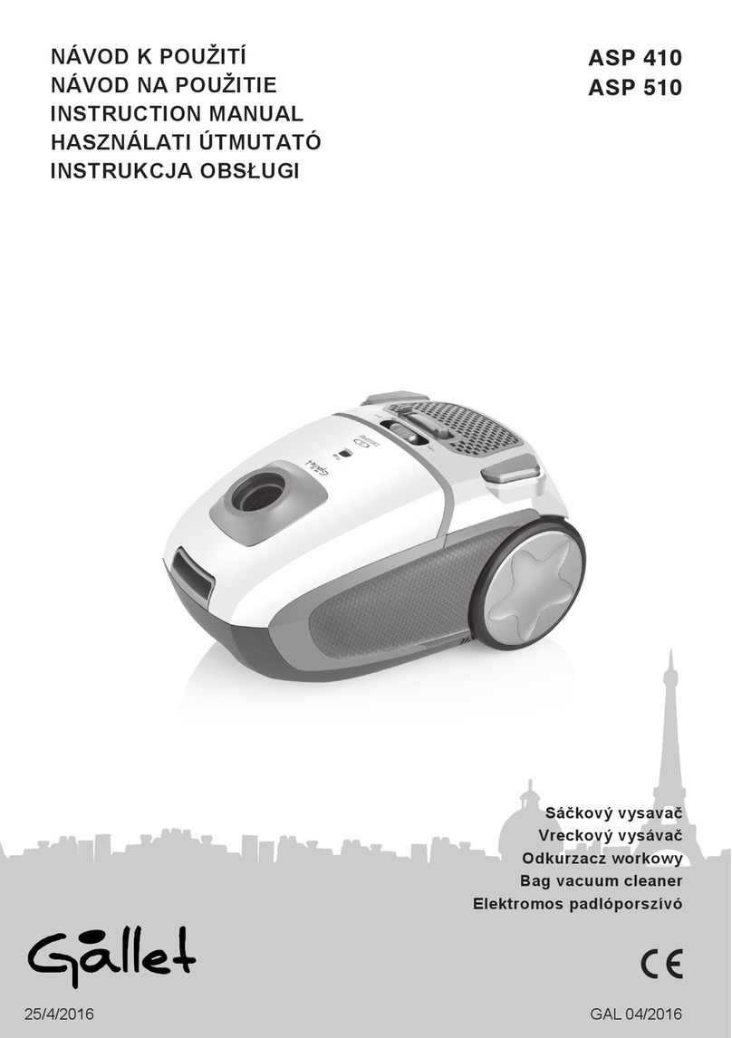 Gallet ASP 410 User manual