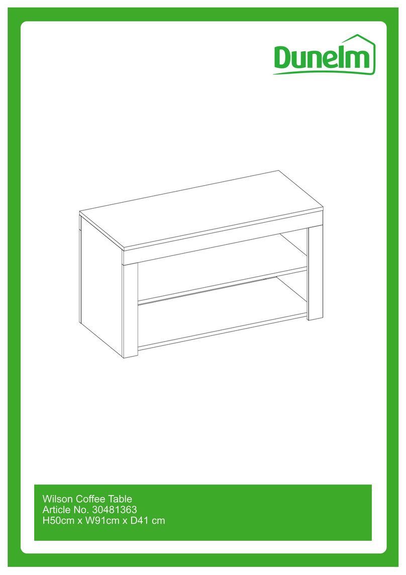 Dunelm Wilson Coffee Table User manual