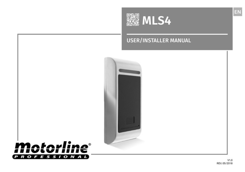 Motorline MLS4 User& installer's manual