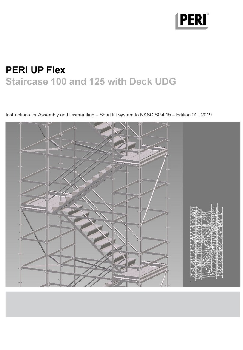 Peri UP Flex Staircase 100 with Deck UDG Instructions for Assembly and Dismantling