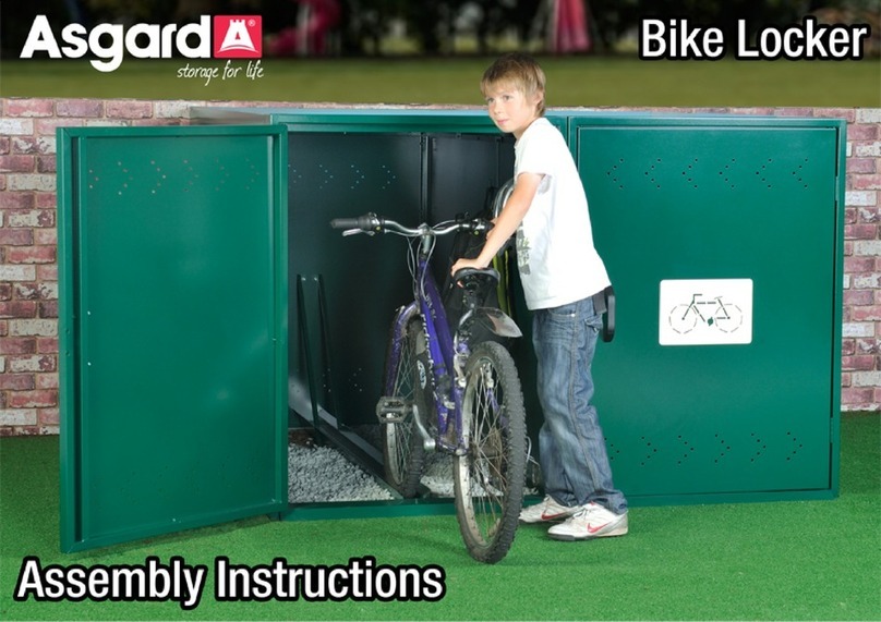 Asgard Bike Locker Assembly instructions