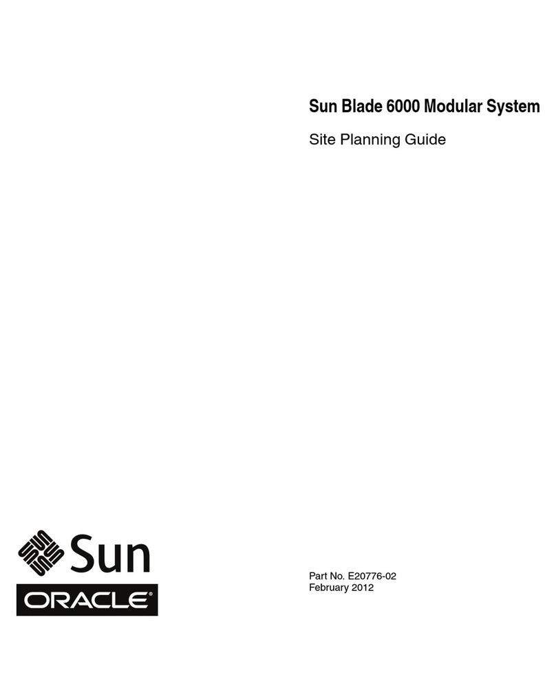 Sun Oracle Sun Blade 6000 Site planning guide