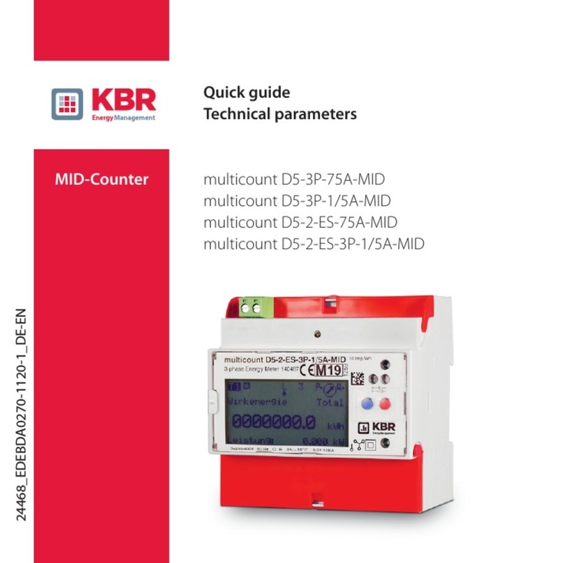 KBR multicount D5-3P-75A-MID User manual KBR multicount D5-3P-75A-MID User manual