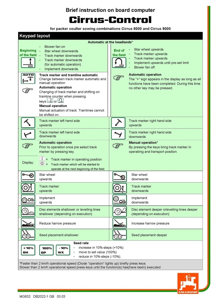 Amazone Cirrus-Control Reference guide