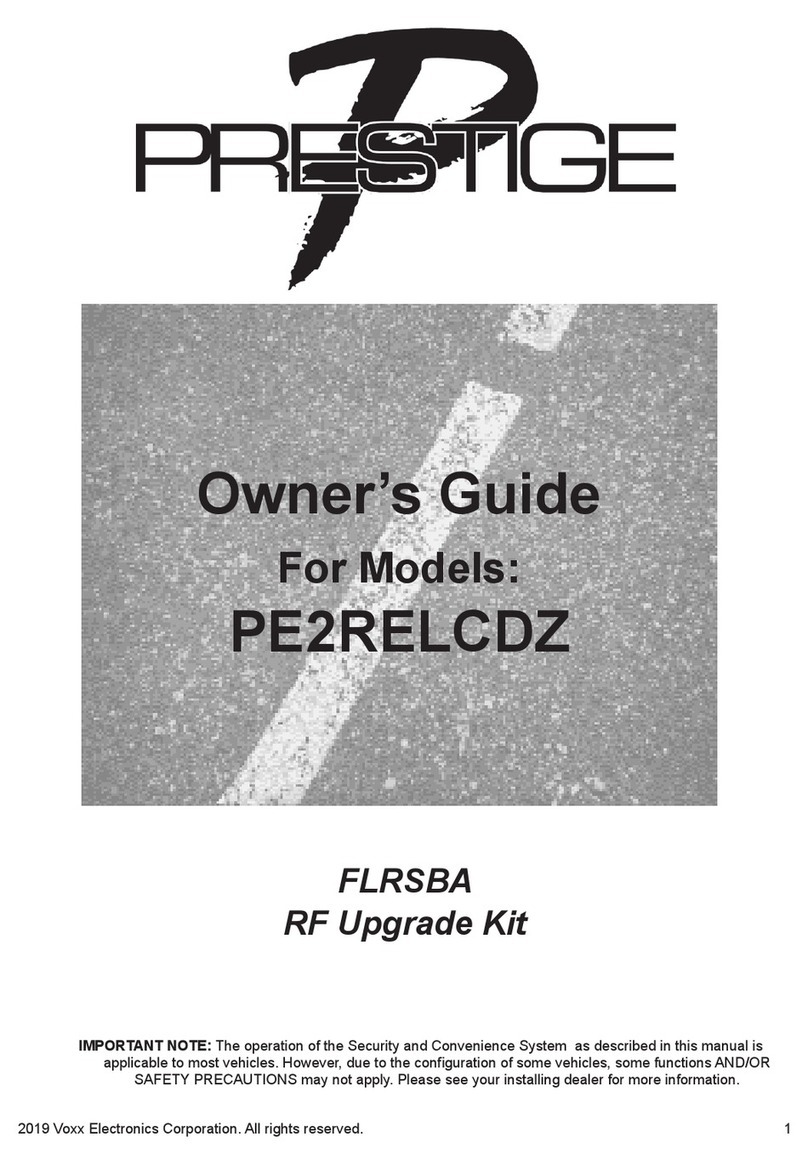 Voxx Prestige PE2RELCDZ User manual
