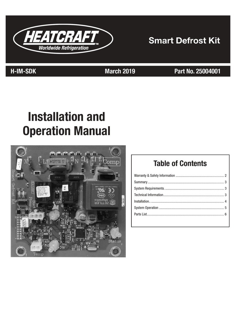 Heatcraft H-IM-SDK Installation and operation manual