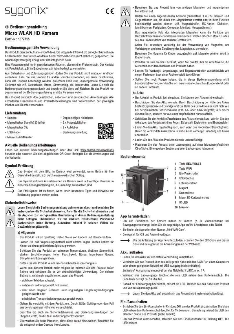 Sygonix 1677715 operating instructions