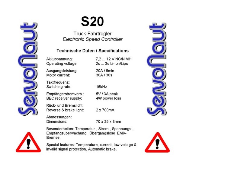 Servonaut S20 manual