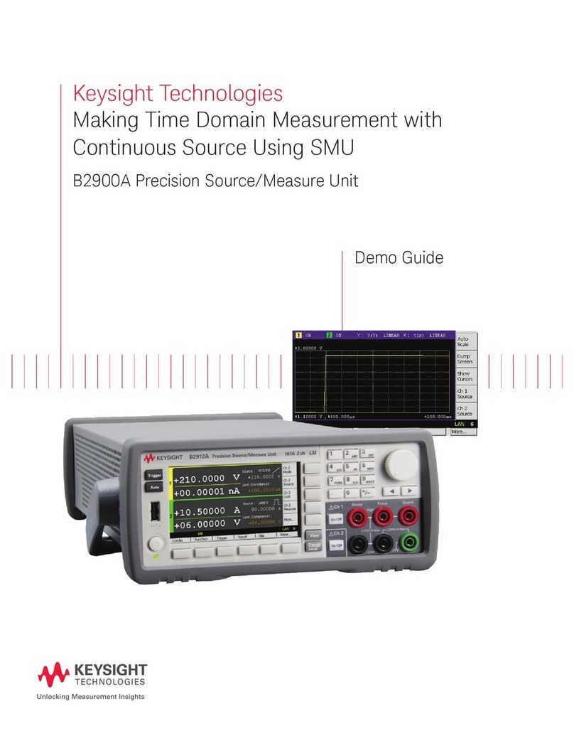 Keysight Technologies B2900A Series User manual