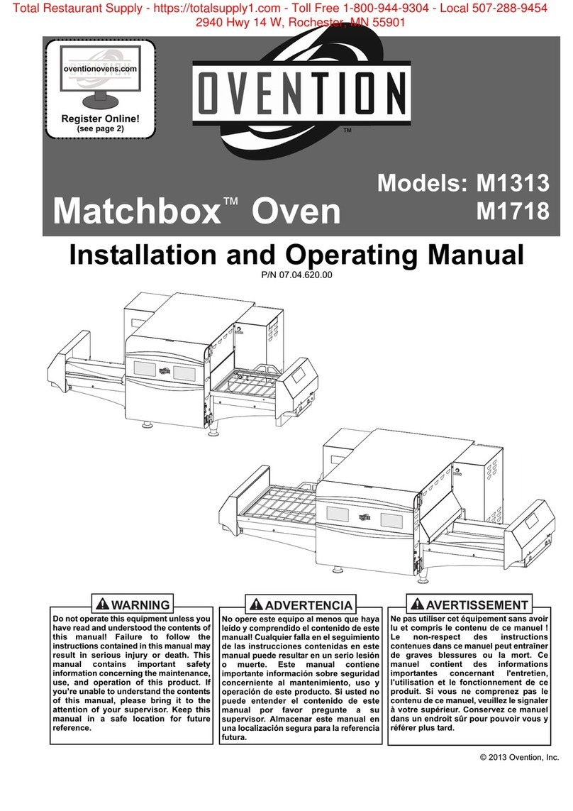 Ovention Matchbox M1313 User manual