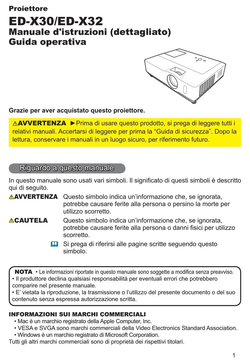Hitachi ED-X30 User manual Hitachi ED-X30 User manual