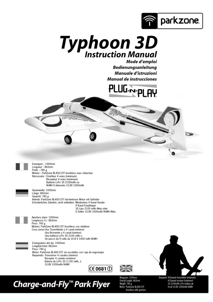 PARKZONE Charge-and-Fly Typhoon 3D Plug-N-Play User manual