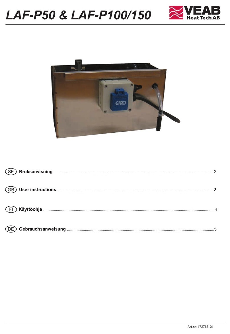 VEAB LAF-P50 User instructions