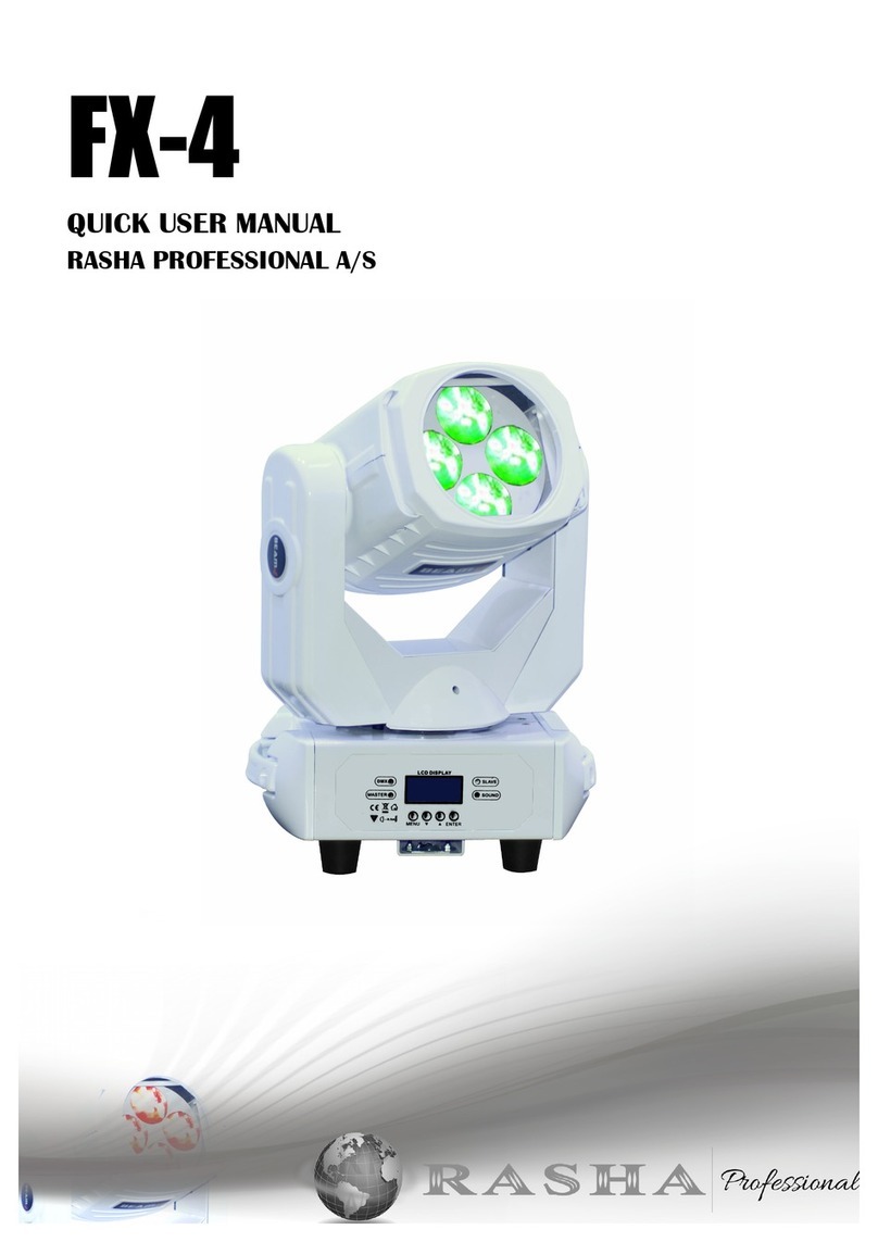 RASHA PROFESSIONAL FX-4 Quick user manual
