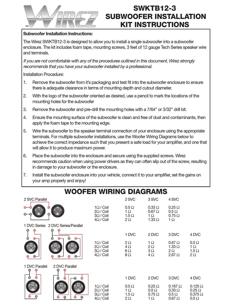Wirez SWKTB12-3 installation instructions Wirez SWKTB12-3 installation instructions