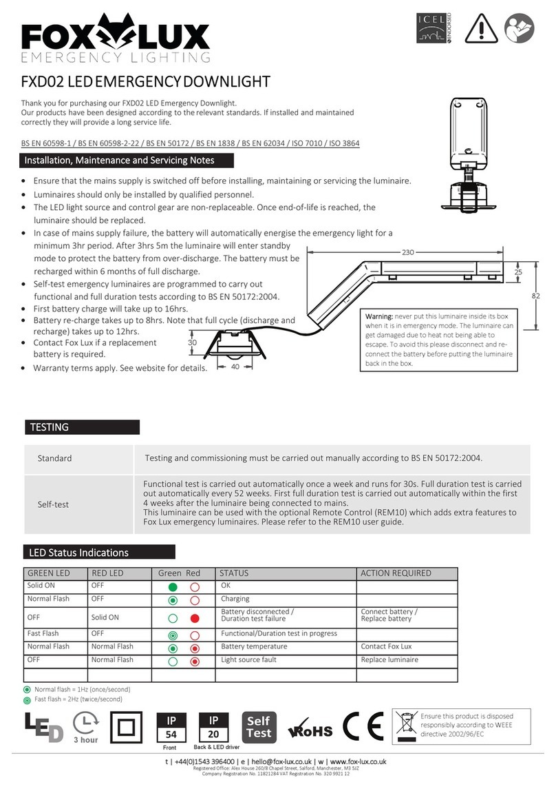 Fox-Lux FXD02 quick start guide