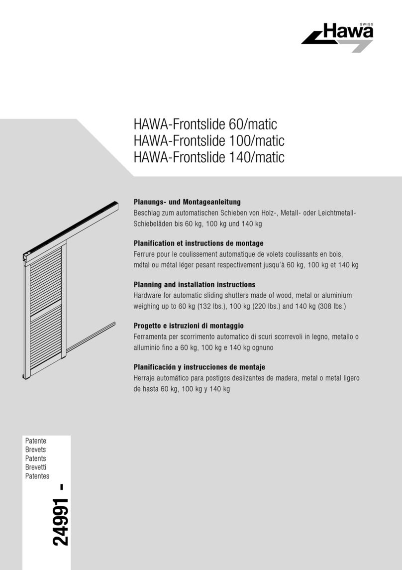 hawa Frontslide 60/matic Technical manual