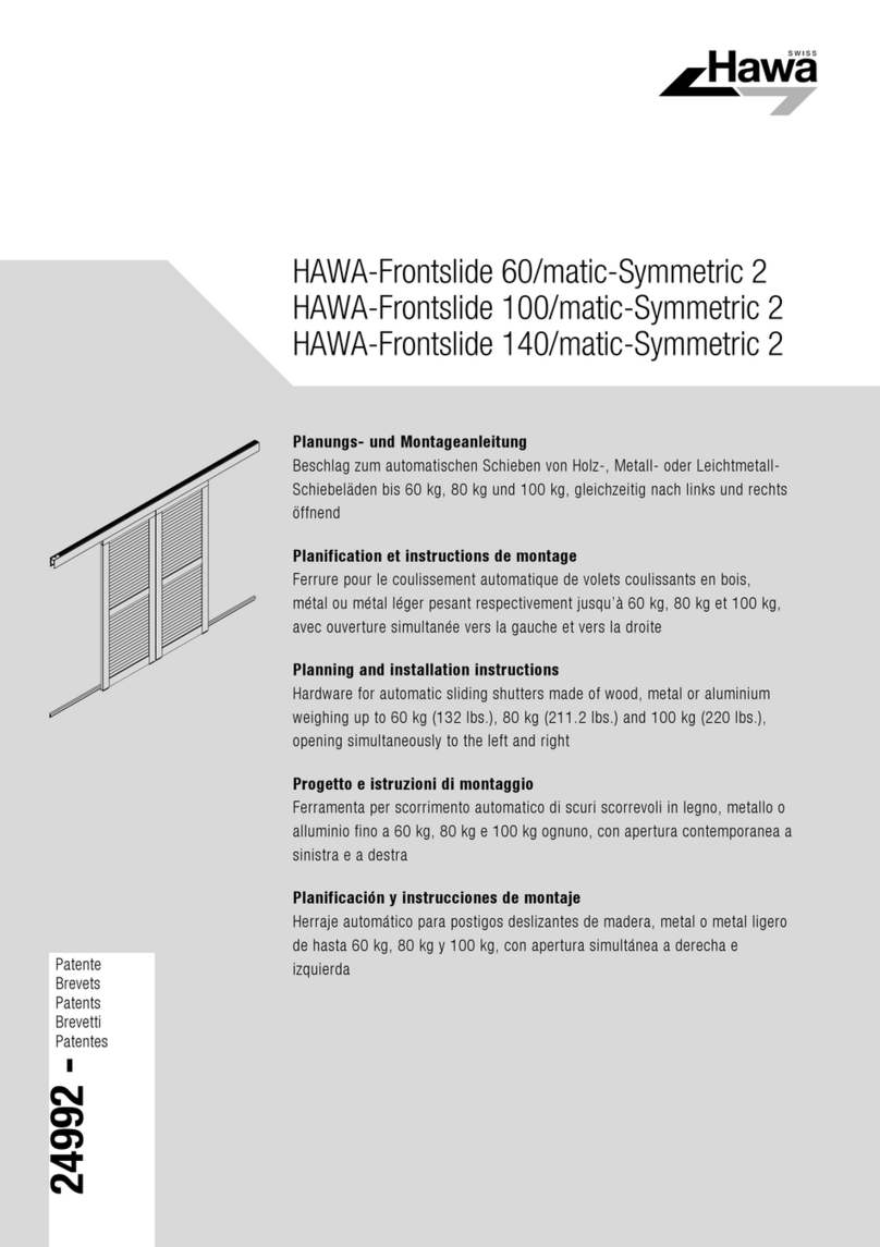hawa Frontslide 60/matic-Symmetric 2 Technical manual