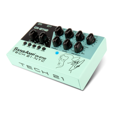 tech21 Geddy Lee Signature SansAmp DI-2112 User manual