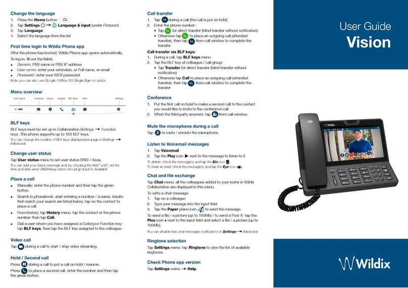 Wildix Vision user guide