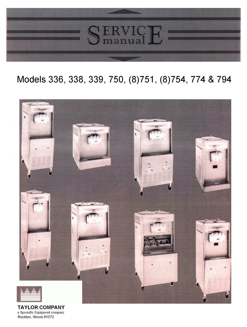 Taylor Freezemaster 336 Service manual