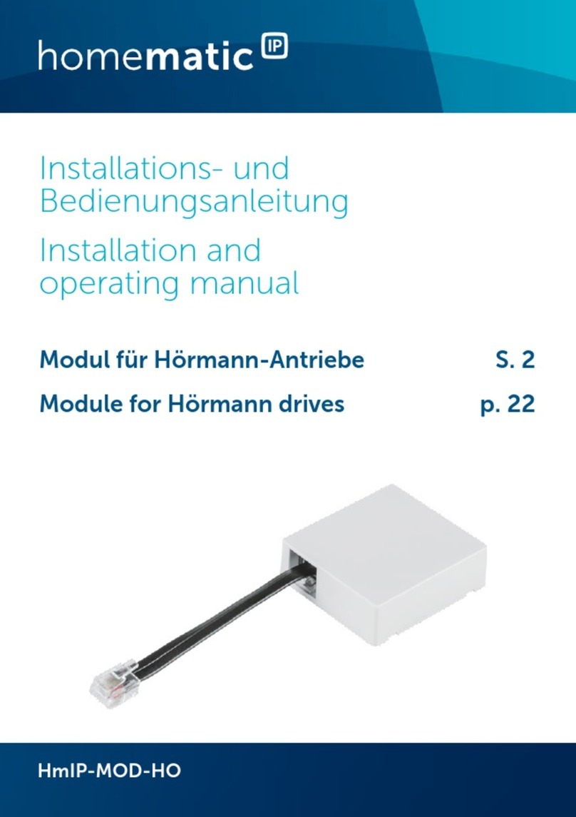 HomeMatic HmIP-MOD-HO User manual
