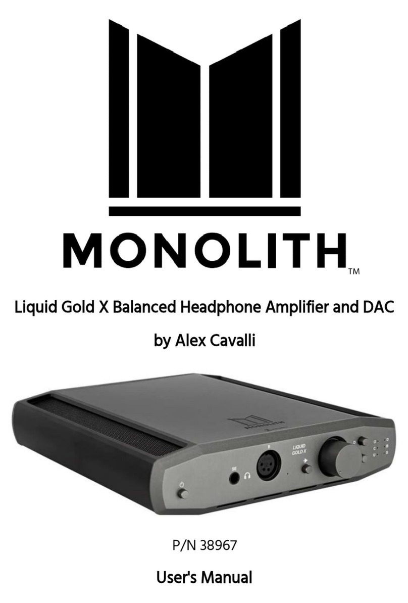 monolith Alex Cavalli Liquid Gold X user manual