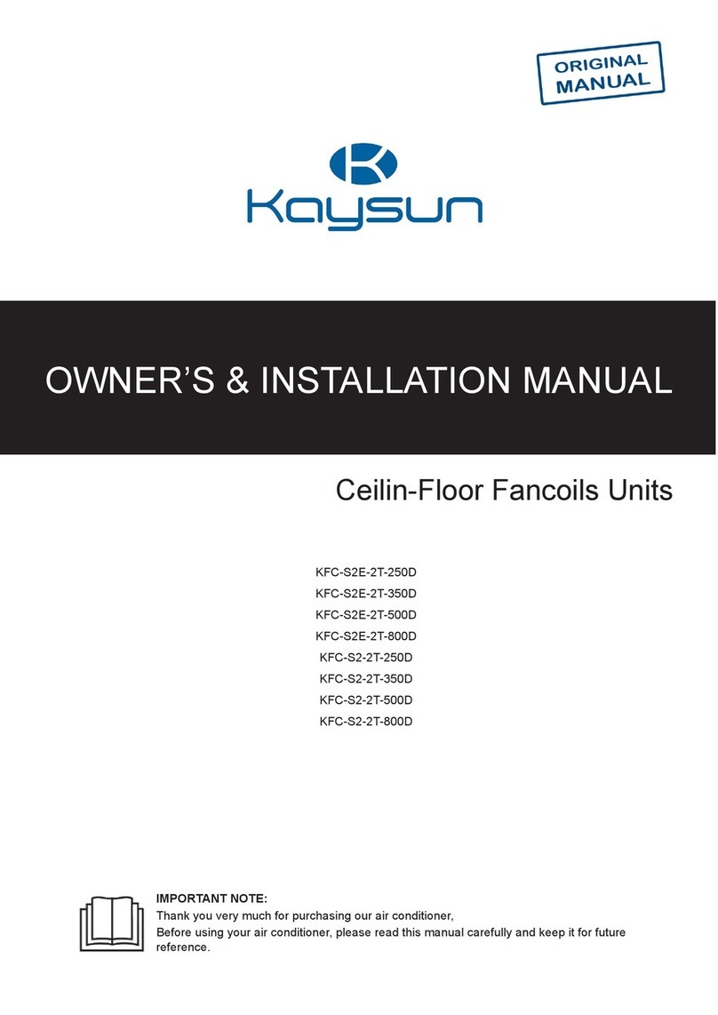 Kaysun KFC-S2E-2T-250D Quick start guide